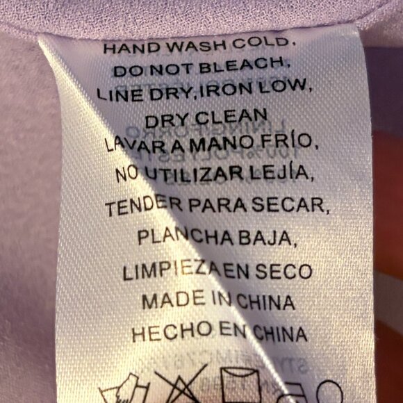 Altar'd State Magnolia Midi Dress purple puff sleeves medium EUC - Picture 8 of 8